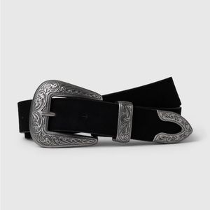 Gap Black Suede Western Belt